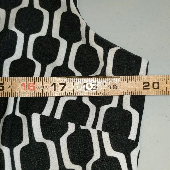 CB Established Women's Size 15 Geometric Print One Piece Lined Career Wear Dress - Picture 15 of 16